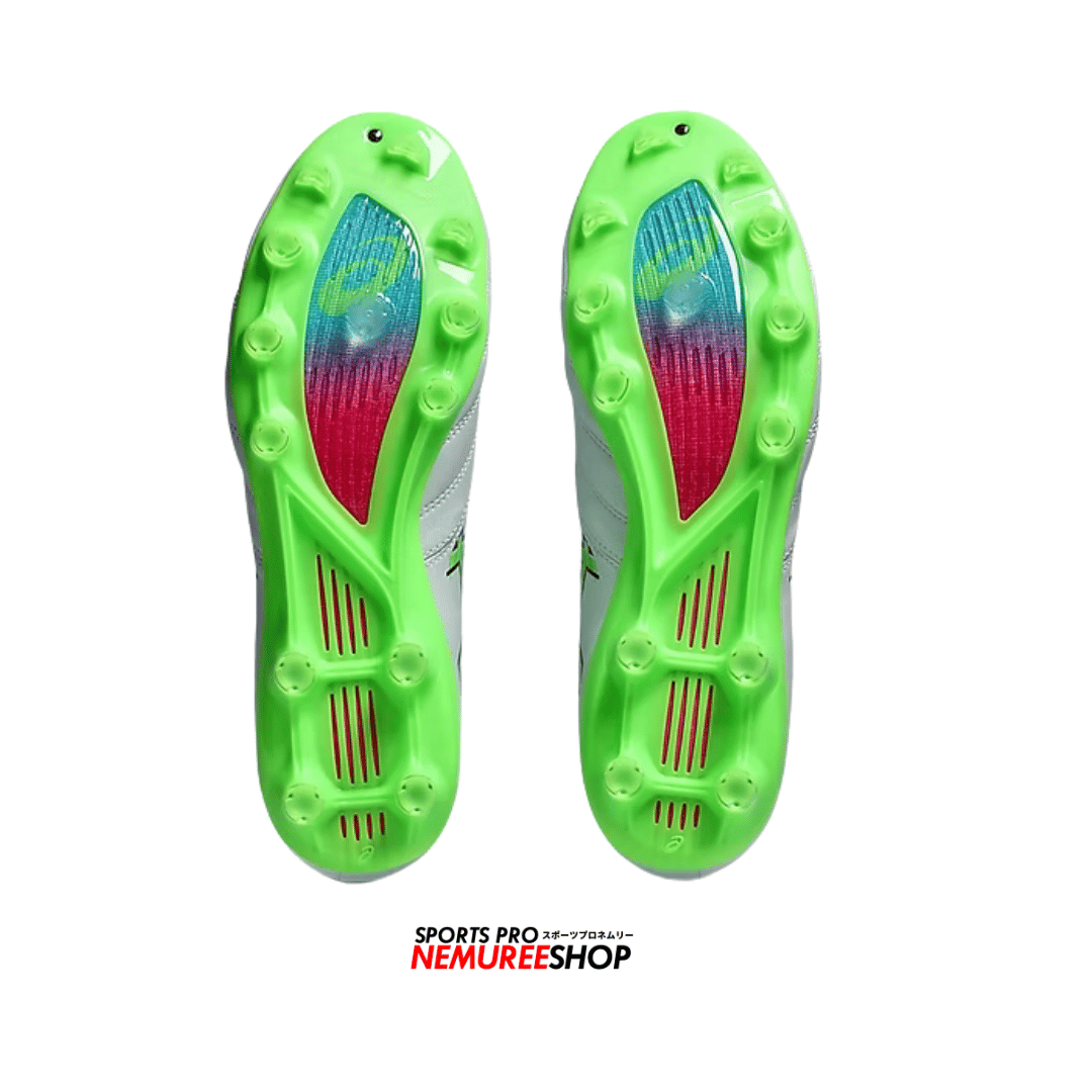 ASICS Football Shoes DS LIGHT X-FLY PRO 3 (WHITE / GREEN GECKO ASICS Football Shoes DS LIGHT X-FLY PRO 3 (WHITE / GREEN GECKO