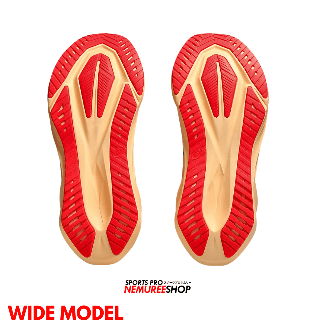 ASICS Running Shoes NOVABLAST 5 WIDE (MIDNIGHT / ORANGE GLOW) - Nemuree Shop - Online Sports Store