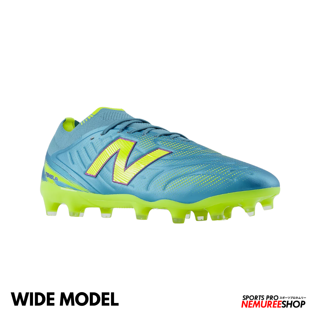 NEW BALANCE Football Shoes TEKELA ELITE MG V5 WIDE (METALIC BLUE / ALKALINE GREEN / NAVY)