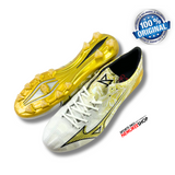 MIZUNO Soccer Shoes ALPHA ELITE (WHITE/GE GOLD/BLACK) - Nemuree Shop - Online Sports Store