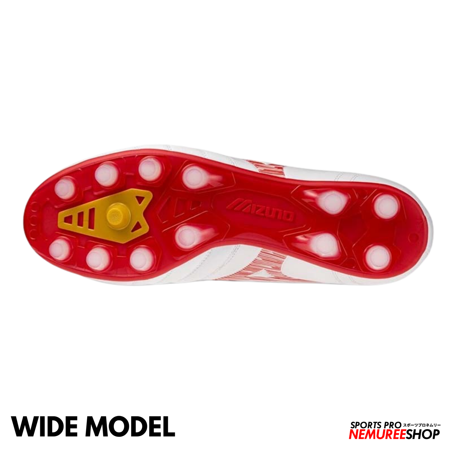 MIZUNO Football Shoes MONARCIDA NEO 3 WIDE PRO (WHITE/MORELIA 40TH RED)