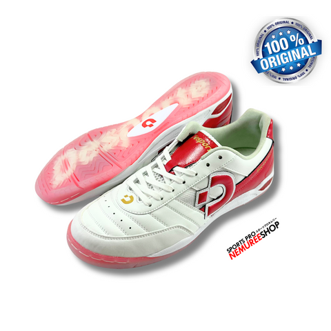 DESPORTE Futsal Shoes SAO LUIS LL ID 20th Anniversary (WHITE/RED) - Sports Pro Nemuree Shop - Online Sports Store