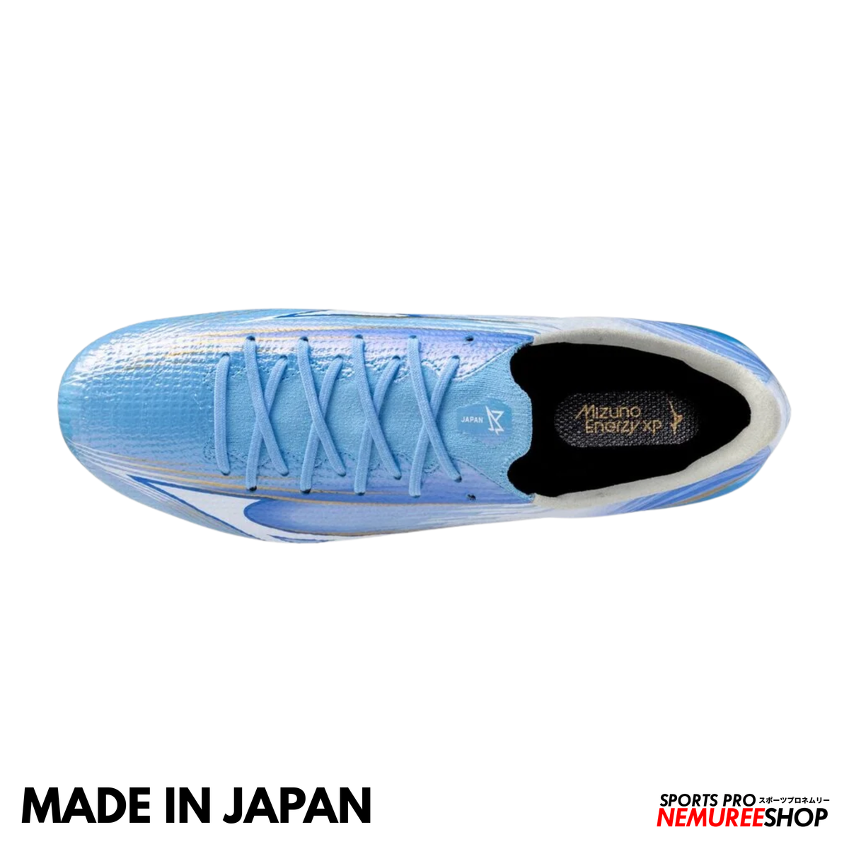 MIZUNO Football Shoes ALPHA 3 JAPAN AG (CELESTE/WHITE)