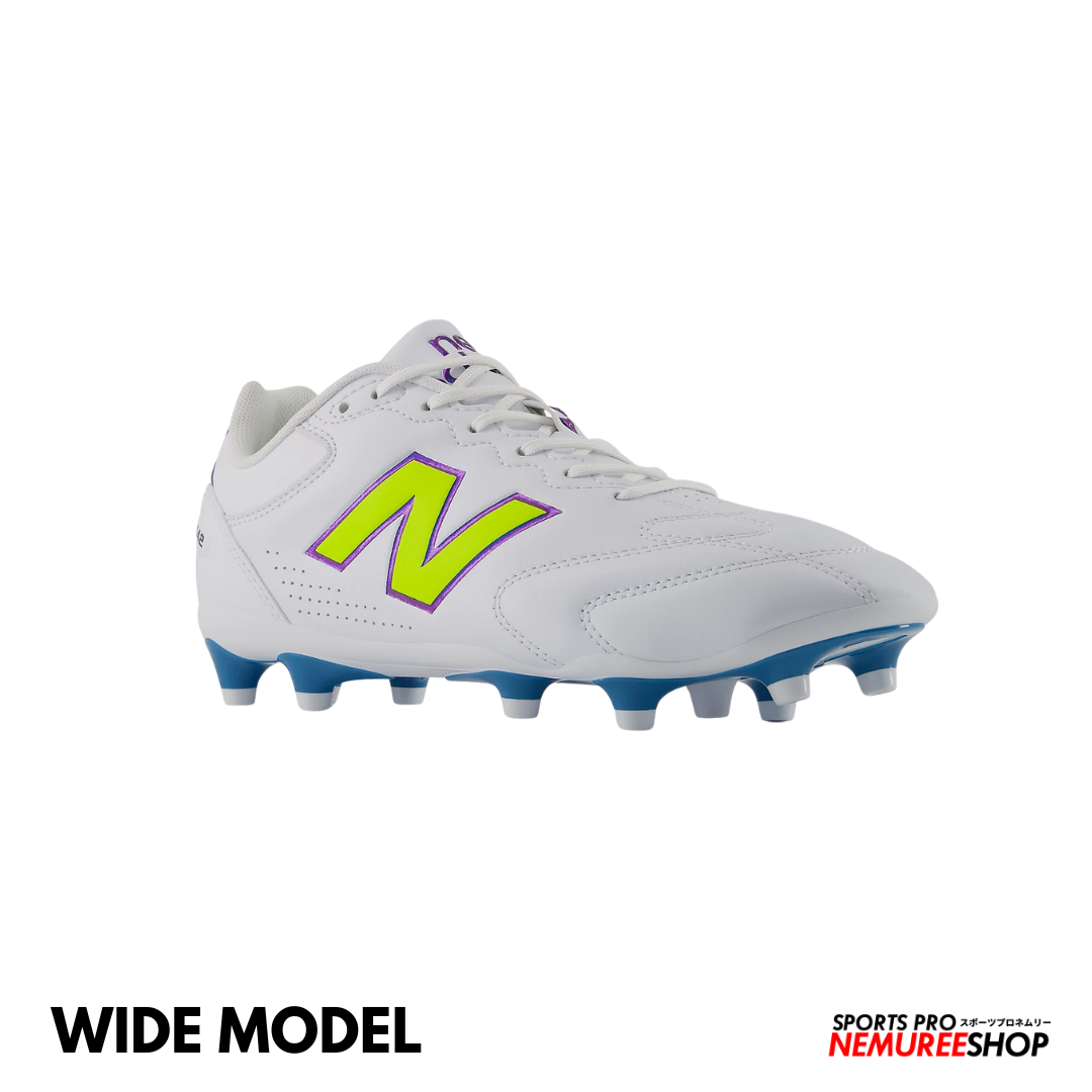 NEW BALANCE Football Shoes 442 TEAM FG V3 (WHITE / ALKALINE GREEN)