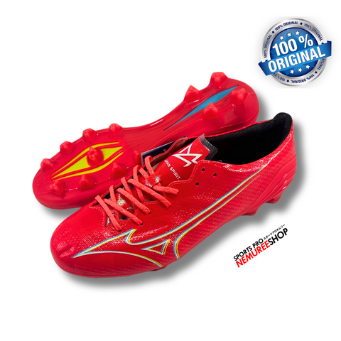 MIZUNO Soccer Shoes ALPHA ELITE (FIERY CORAL 2/WHITE/BOLT 2) - Nemuree Shop - Online Sports Store
