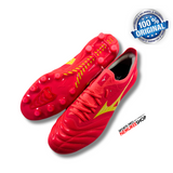 MIZUNO Soccer Shoes MORELIA NEO 4 BETA ELITE (FIERY CORAL 2/BOLT 2) - Nemuree Shop - Online Sports Store