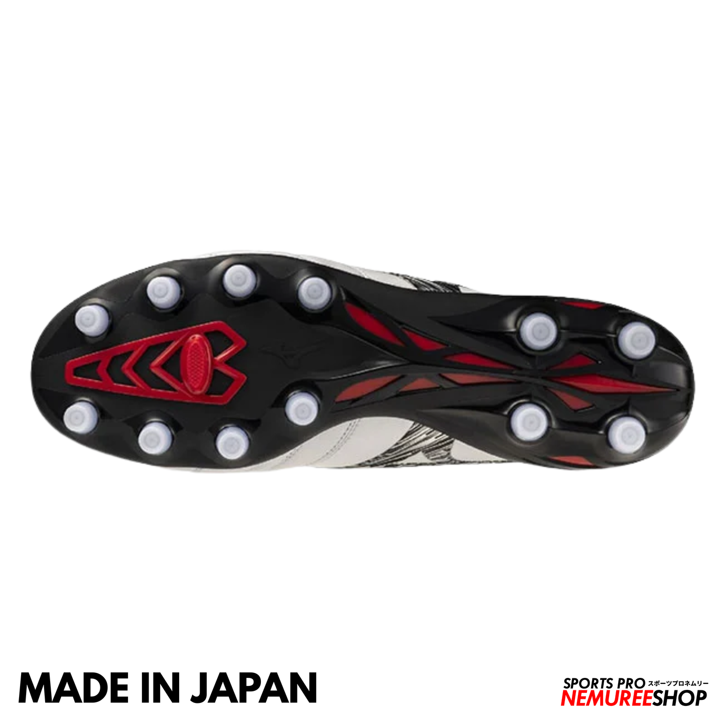 MIZUNO Football Shoes MORELIA NEO 5 JAPAN (WHITE/BLACK/CHINESE RED)