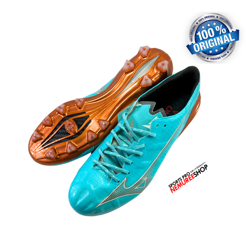 MIZUNO Soccer Shoes ALPHA ELITE (BLUE CURACAO/SNOW WHITE) - Nemuree Shop - Online Sports Store