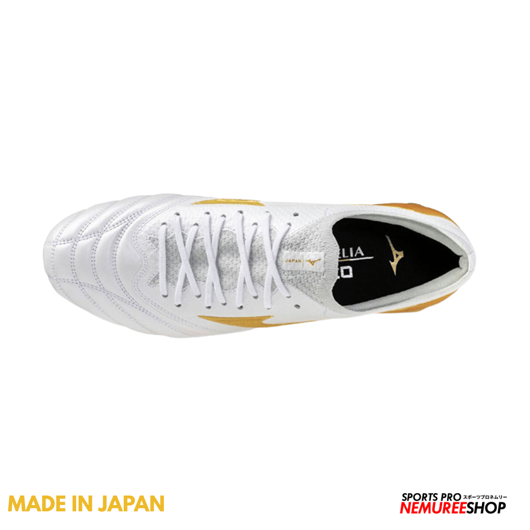 MIZUNO Football Shoes MORELIA NEO 4 BETA JAPAN (WHITE / GOLD)