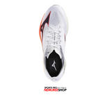 MIZUNO Running Shoes WAVE REBELLION PRO 3 (WHITE / BARINOTE BLUE / FIERY CORAL)