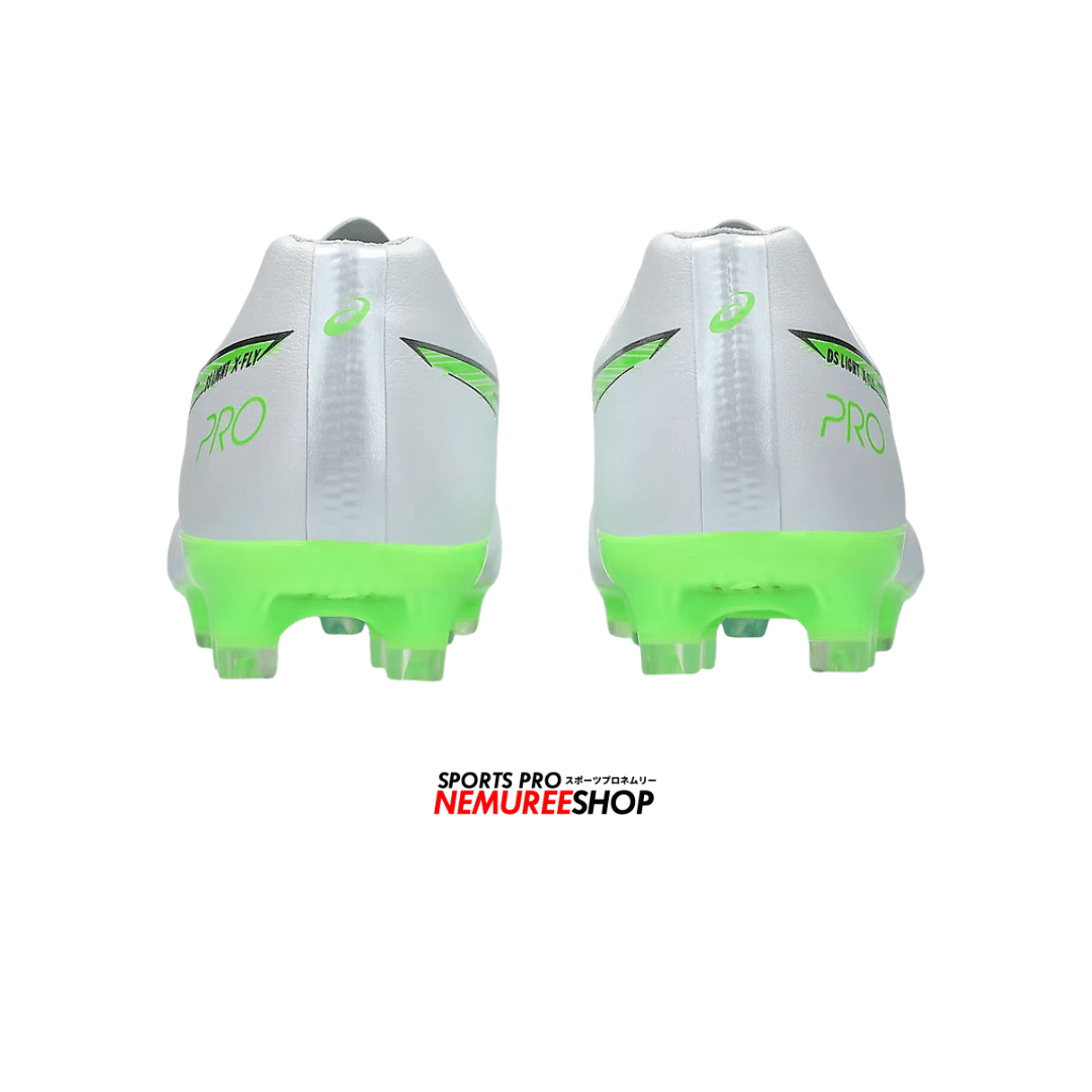 ASICS Football Shoes DS LIGHT X-FLY PRO 3 (WHITE / GREEN GECKO) - Nemuree Shop - Online Sports Store