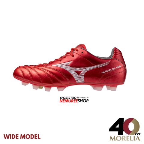 MIZUNO Football Shoes MONARCIDA NEO 3 WIDE ELITE (MORELIA 40TH RED / WHITE)