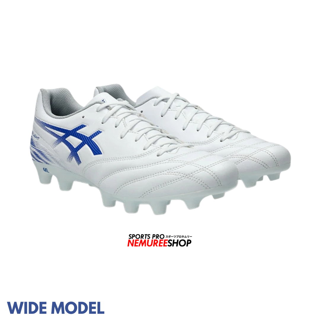 ASICS Football Shoes DS LIGHT CLUB WIDE (WHITE/ASICS BLUE) - Nemuree Shop - Online Sports Store