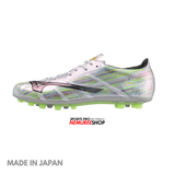 MIZUNO Football Shoes ALPHA 2 JAPAN AG (WHITE / SILVER IRIDISCENT / BLACK)