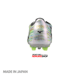 MIZUNO Football Shoes ALPHA 2 JAPAN AG (WHITE / SILVER IRIDISCENT / BLACK)