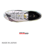 MIZUNO Football Shoes ALPHA 2 JAPAN AG (WHITE / SILVER IRIDISCENT / BLACK)