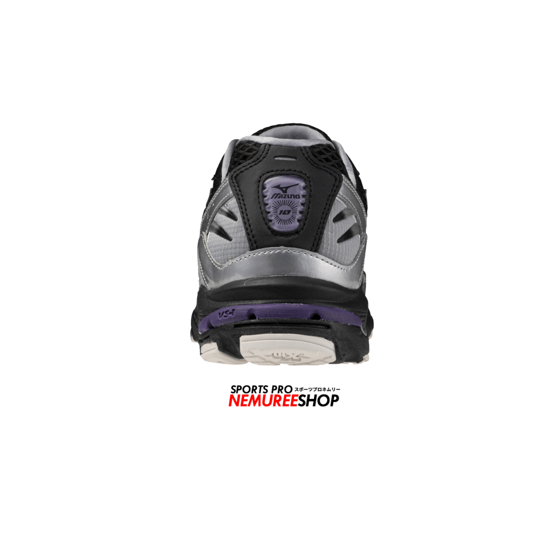 MIZUNO Sneakers WAVE RIDER 10 (BLACK / BLACK SAND / PURPLE HAZE) - Nemuree Shop - Online Sports Store