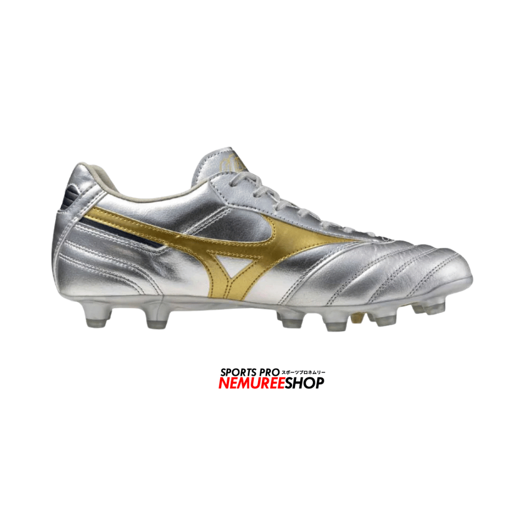 MIZUNO Football Shoes MORELIA 2 PRO (GALAXY SILVER / GOLD / GOLD) - Nemuree Shop - Online Sports Store