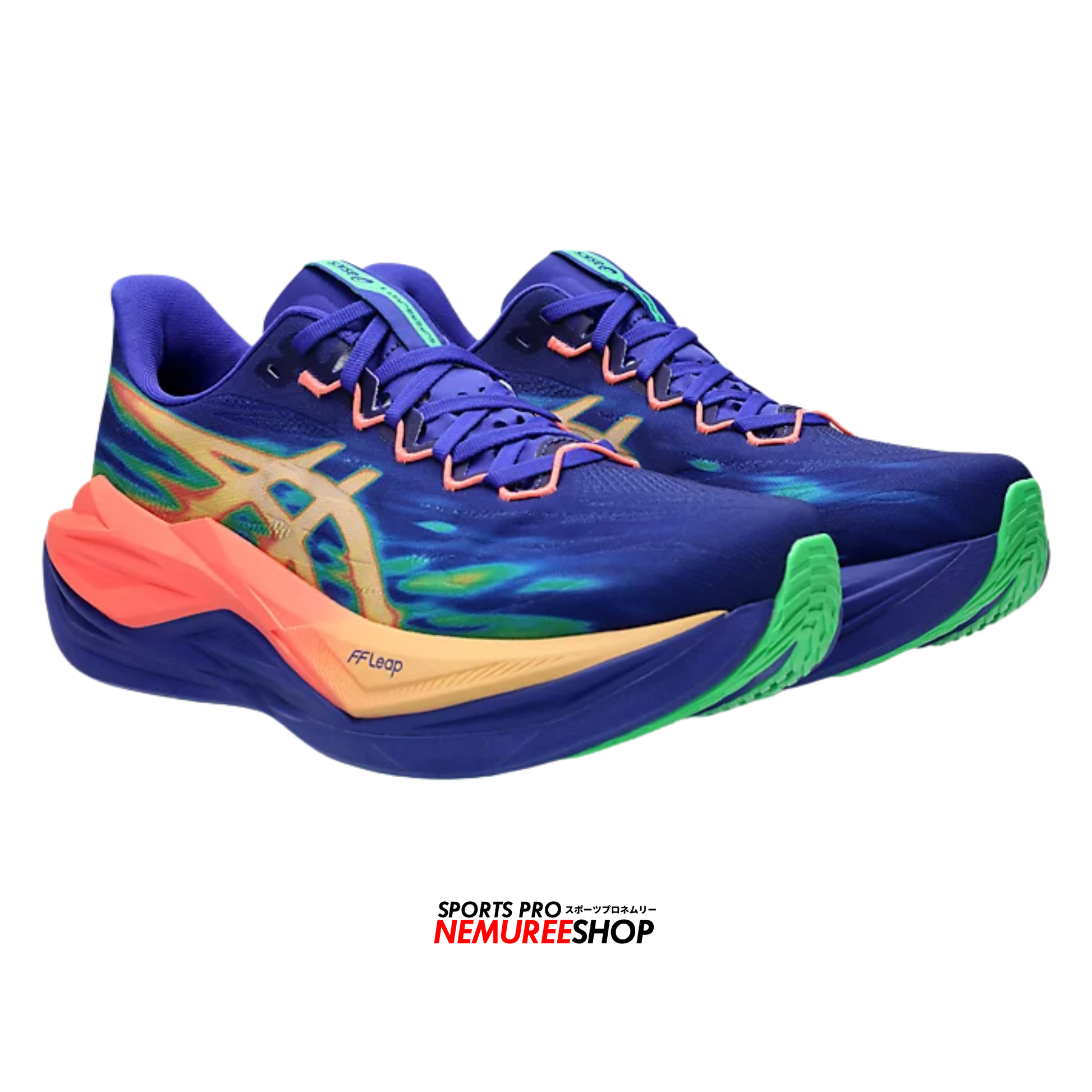 ASICS Running Shoes SUPERBLAST 3 (COBALT BURST/LIGHT ORANGE) - Nemuree Shop - Online Sports Store