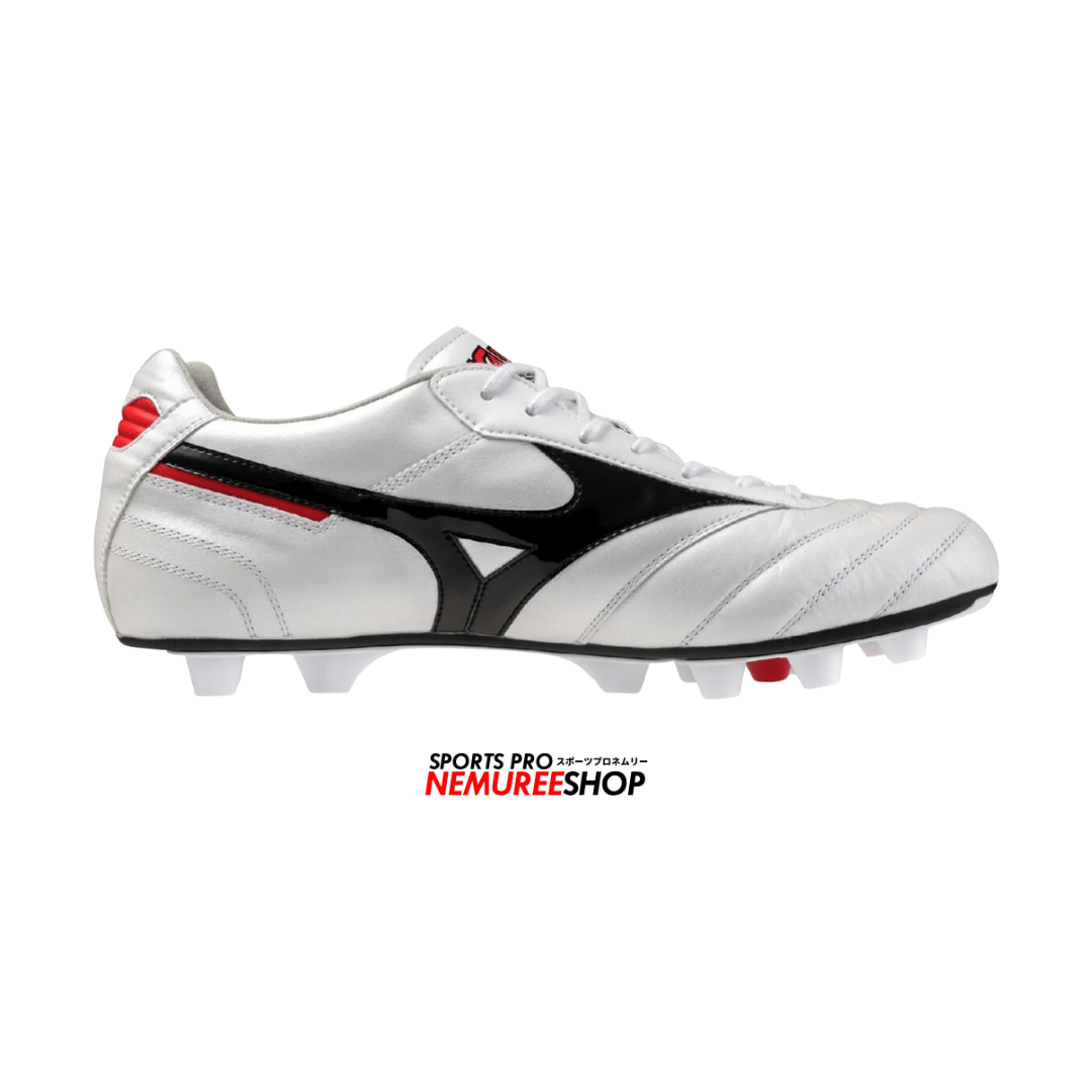 MIZUNO Football Shoes MORELIA 2 ELITE (WHITE/BLACK/CHINESE RED) - Nemuree Shop - Online Sports Store