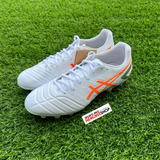 ASICS Soccer Shoes DS LIGHT (WHITE/SHOCKING ORANGE) - Sports Pro Nemuree Shop - Online Sports Store