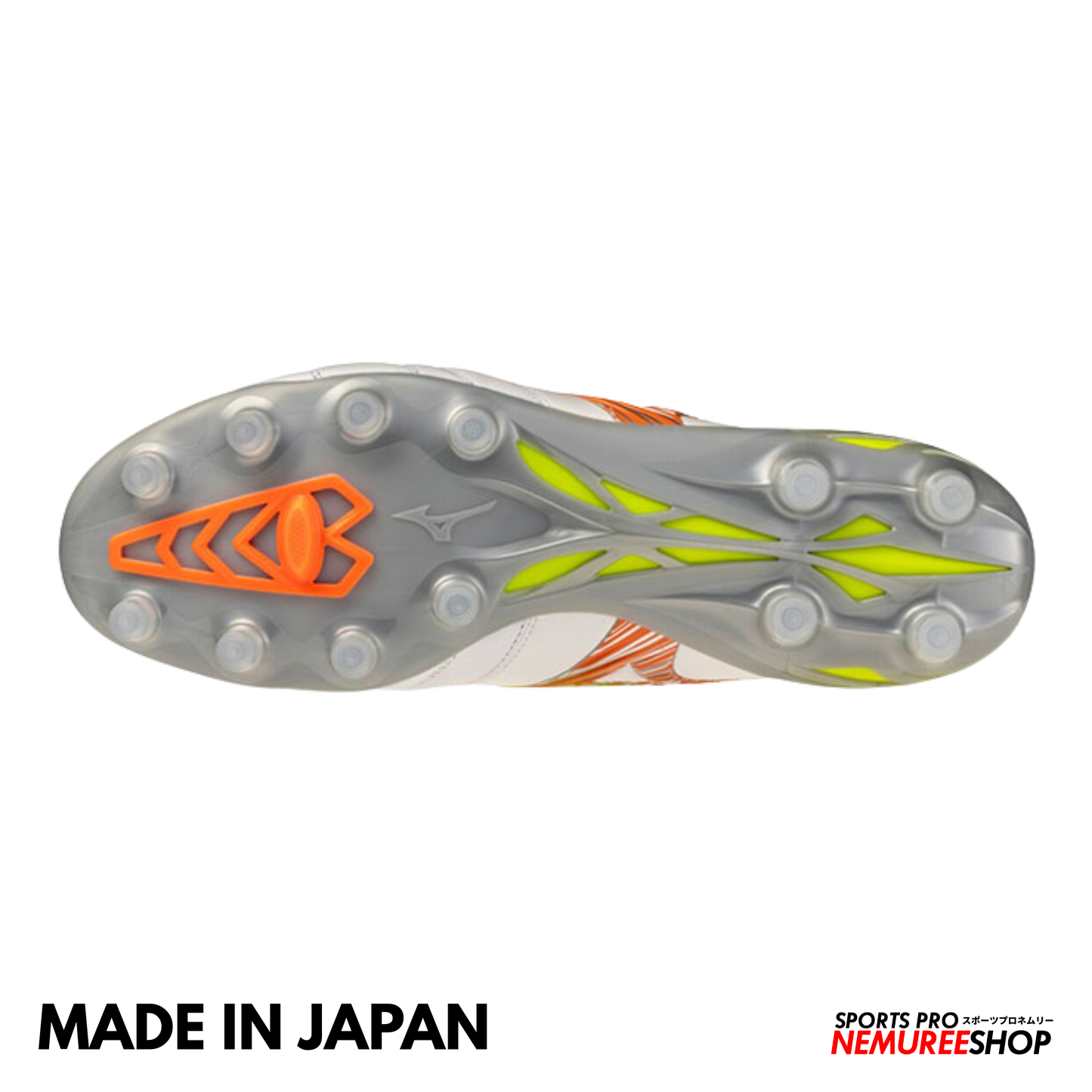 MIZUNO Football Shoes MORELIA NEO 5 JAPAN (WHITE/EVENING PRIMROSE/LAVA ORANGE)