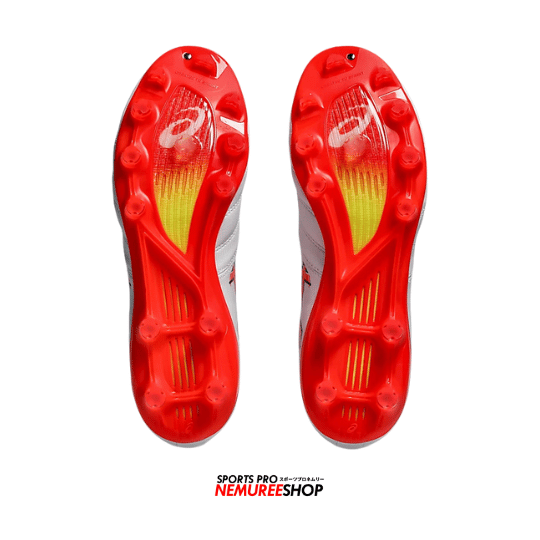 ASICS Football Shoes DS LIGHT X-FLY PRO 3 (WHITE/FLASH RED) - Nemuree Shop - Online Sports Store