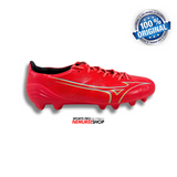 MIZUNO Soccer Shoes ALPHA JAPAN (FIERY CORAL 2 / WHITE / BOLT) - Sports Pro Nemuree Shop - Online Sports Store