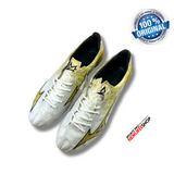 MIZUNO Soccer Shoes ALPHA PRO (WHITE/GOLD) - Sports Pro Nemuree Shop - Online Sports Store