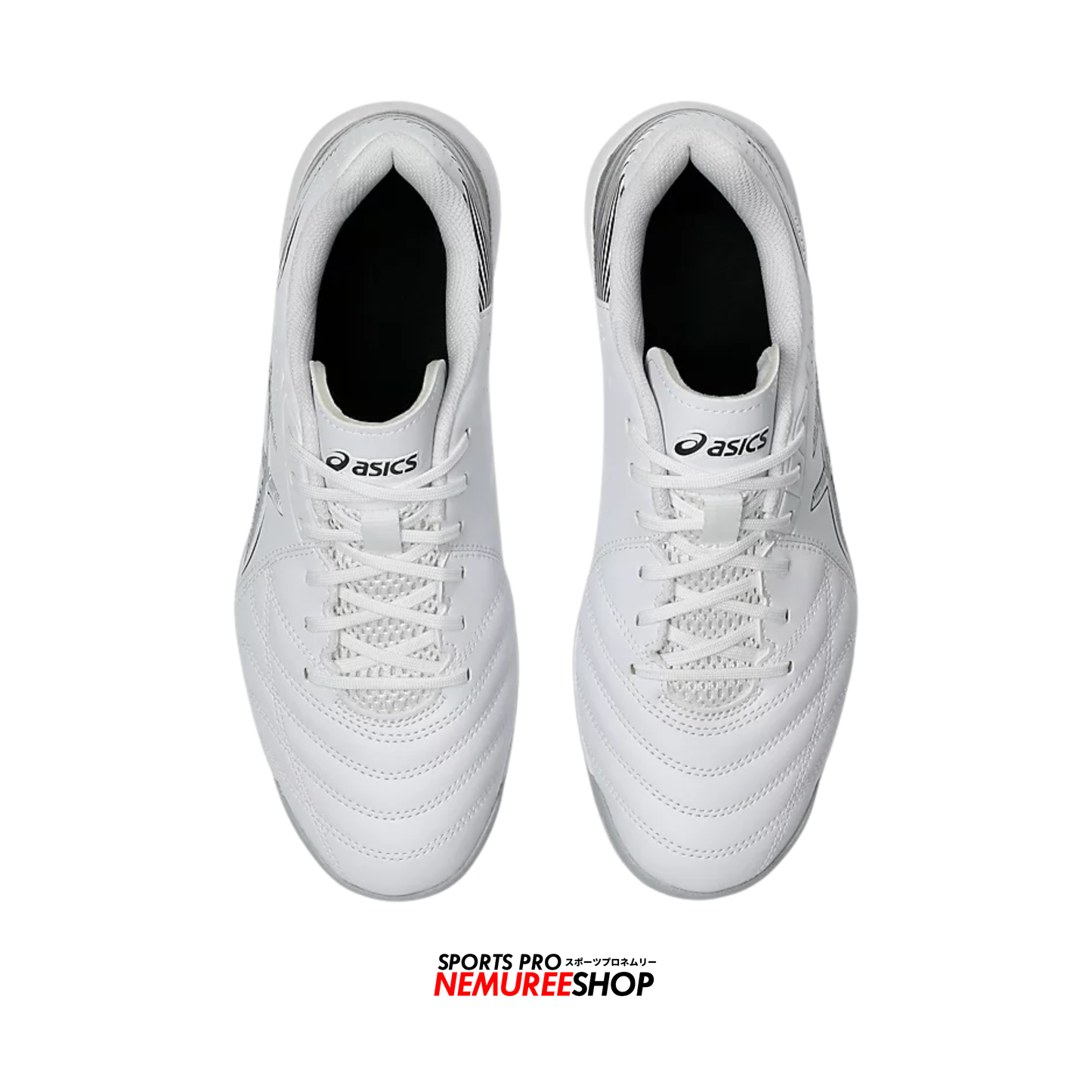 ASICS Futsal Shoes CALCETTO WD 9 TF (WHITE/GUNMETAL) - Nemuree Shop - Online Sports Store