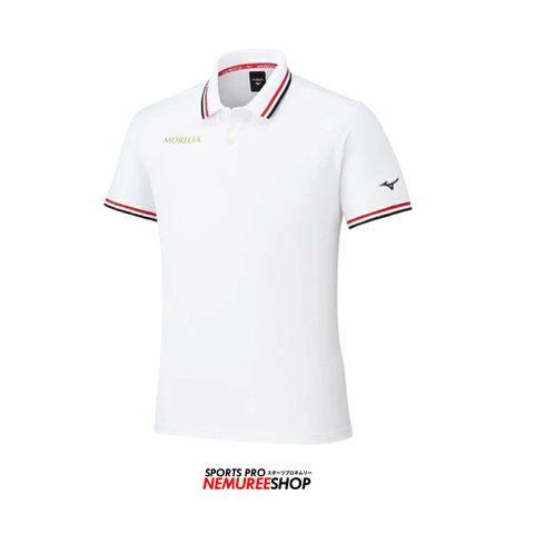 MIZUNO Mizuno MORELIA POLO SHIRT MEN - SHORT SLEEVE  (WHITE)