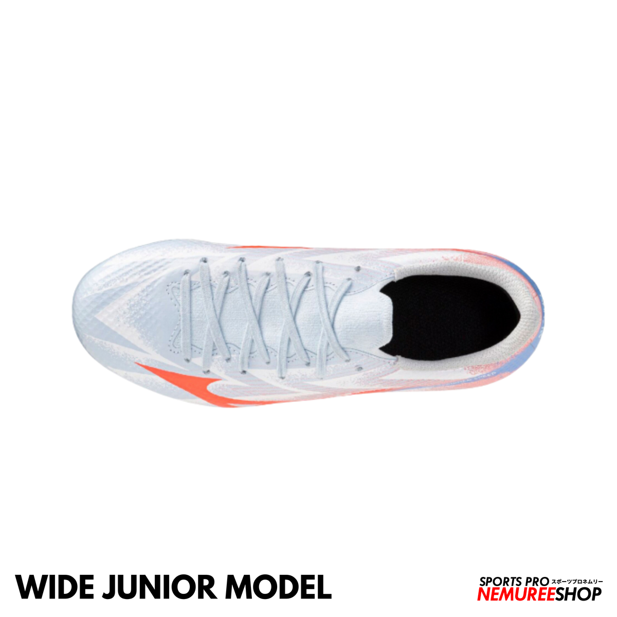 MIZUNO Football Shoes ALPHA 3 SELECT JR WIDE (BLUE FINCH/CORNFLOWER BLUE/LAVA ORANGE)