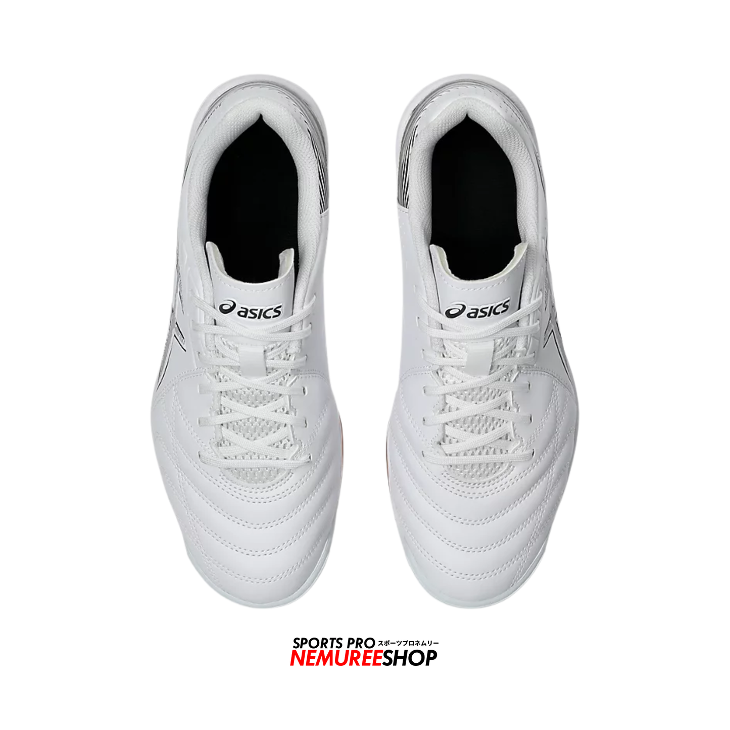 ASICS Futsal Shoes CALCETTO WD 9 (WHITE/GUNMETAL) - Nemuree Shop - Online Sports Store
