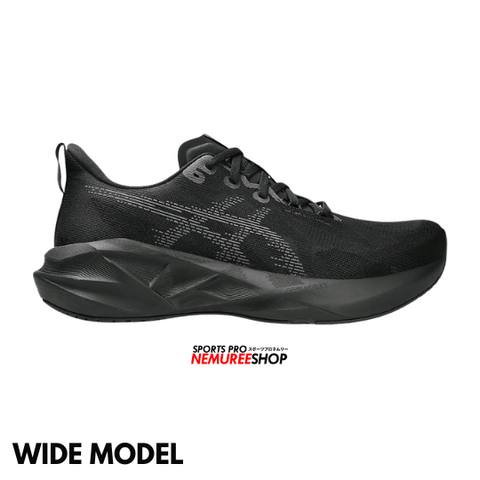 ASICS Running Shoes NOVABLAST 5 WIDE (BLACK/CARRIER GREY)