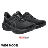 ASICS Running Shoes NOVABLAST 5 WIDE (BLACK/CARRIER GREY)