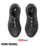 ASICS Running Shoes NOVABLAST 5 WIDE (BLACK/CARRIER GREY)