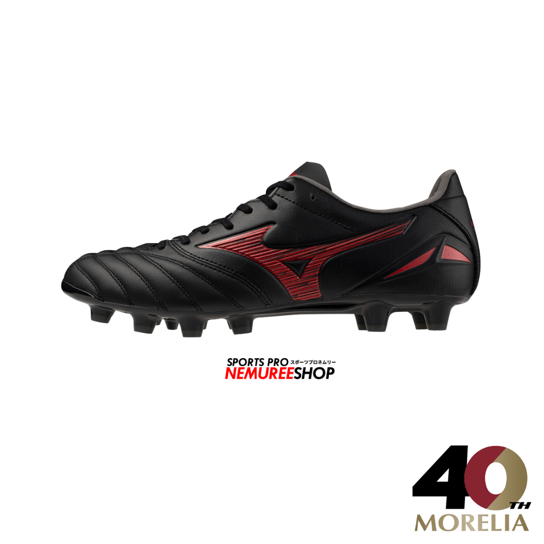 MIZUNO Football Shoes MORELIA NEO 4 PRO (BLACK / MORELIA 40TH RED) - Nemuree Shop - Online Sports Store