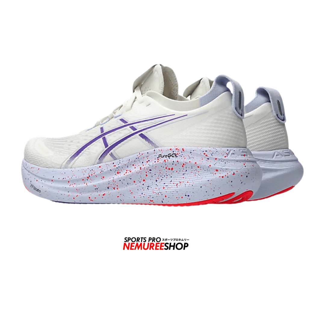 ASICS Running Shoes GEL-NIMBUS 27 TOKYO (CREAM / EDO PURPLE) - Nemuree Shop - Online Sports Store