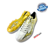 MIZUNO Soccer Shoes ALPHA ELITE (WHITE/GE GOLD/BLACK) - Nemuree Shop - Online Sports Store