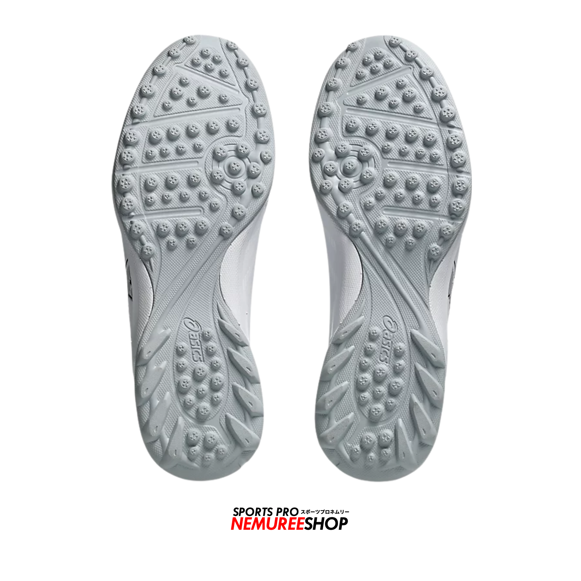 ASICS Futsal Shoes CALCETTO WD 9 TF (WHITE/GUNMETAL) - Nemuree Shop - Online Sports Store