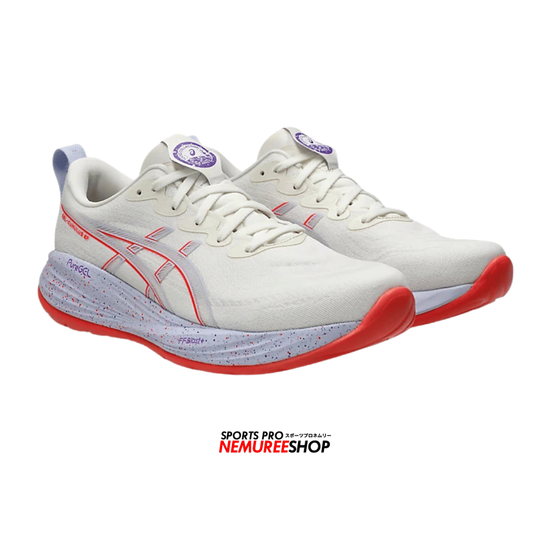 ASICS Running Shoes GEL-CUMULUS 27 TOKYO (CREAM / EDO PURPLE) - Nemuree Shop - Online Sports Store