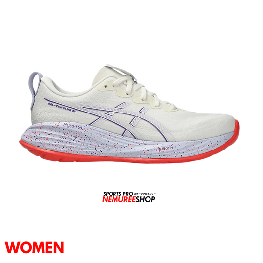 ASICS Running Shoes GEL-CUMULUS 27 TOKYO WOMEN  (CREAM / EDO PURPLE) - Nemuree Shop - Online Sports Store