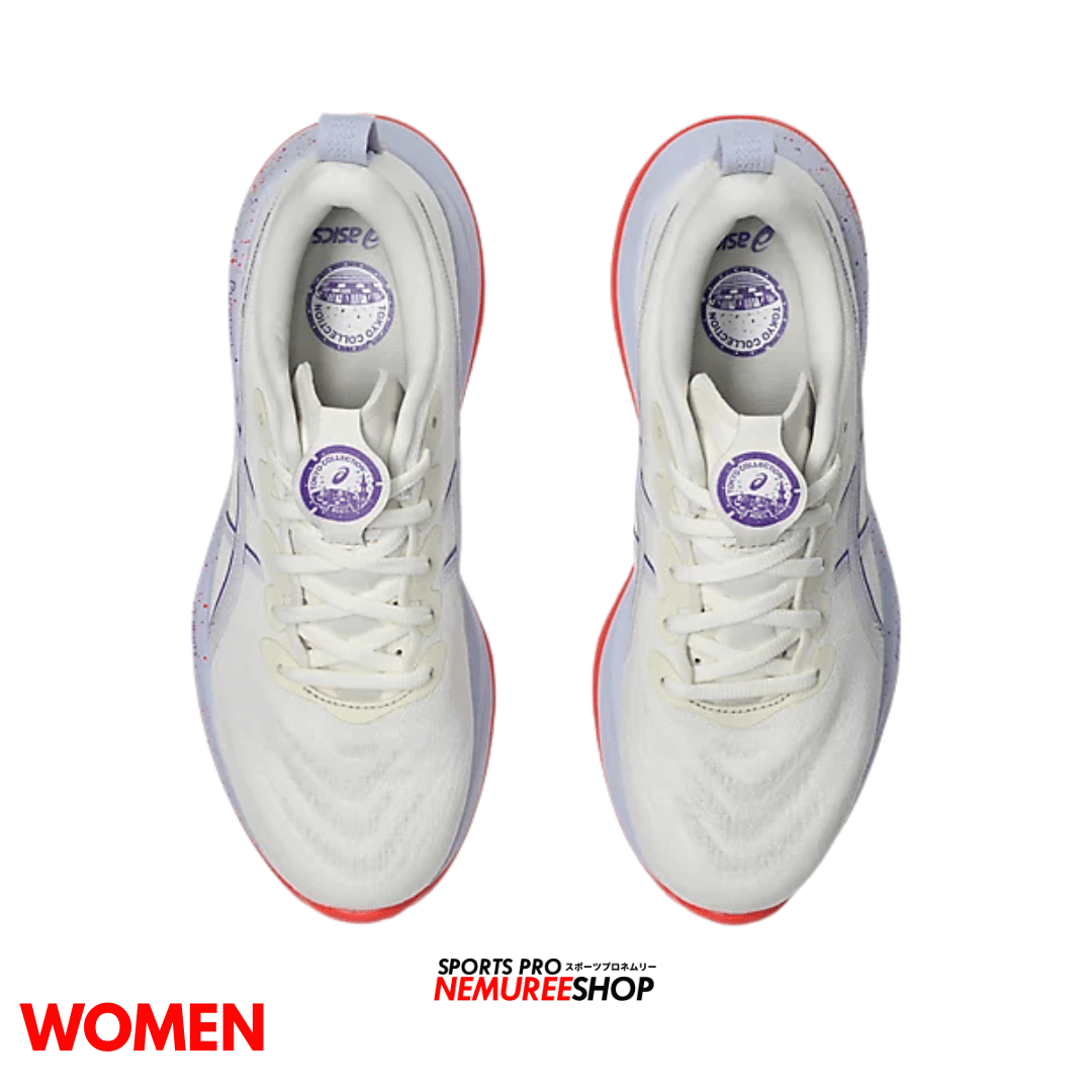 ASICS Running Shoes GEL-CUMULUS 27 TOKYO WOMEN  (CREAM / EDO PURPLE) - Nemuree Shop - Online Sports Store