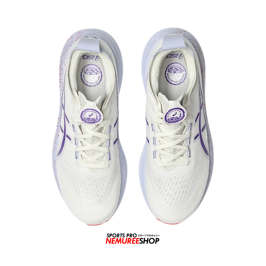 ASICS Running Shoes GEL-NIMBUS 27 TOKYO (CREAM / EDO PURPLE) - Nemuree Shop - Online Sports Store