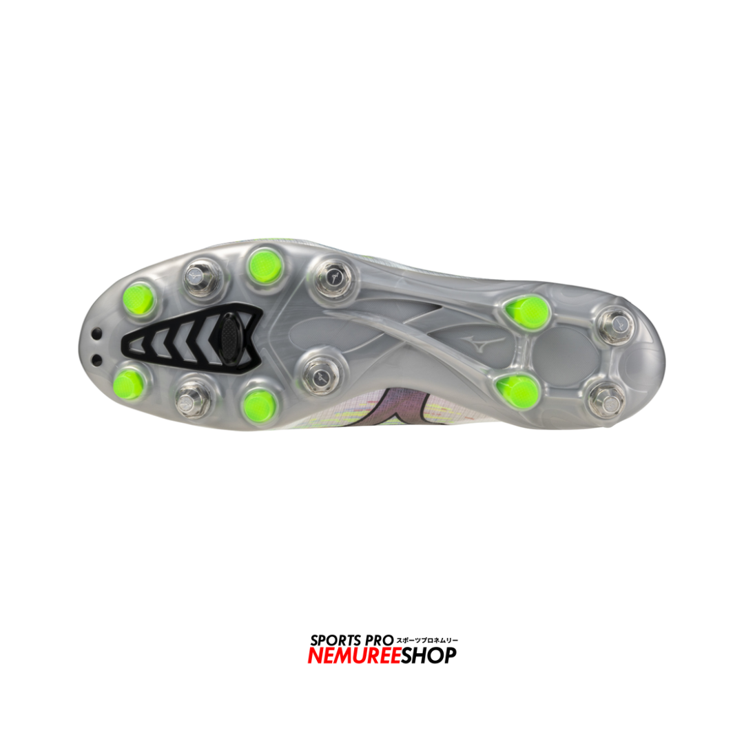 MIZUNO Football Shoes ALPHA 2 JAPAN MIX (WHITE/BLACK IRISDESCENT/BLACK)