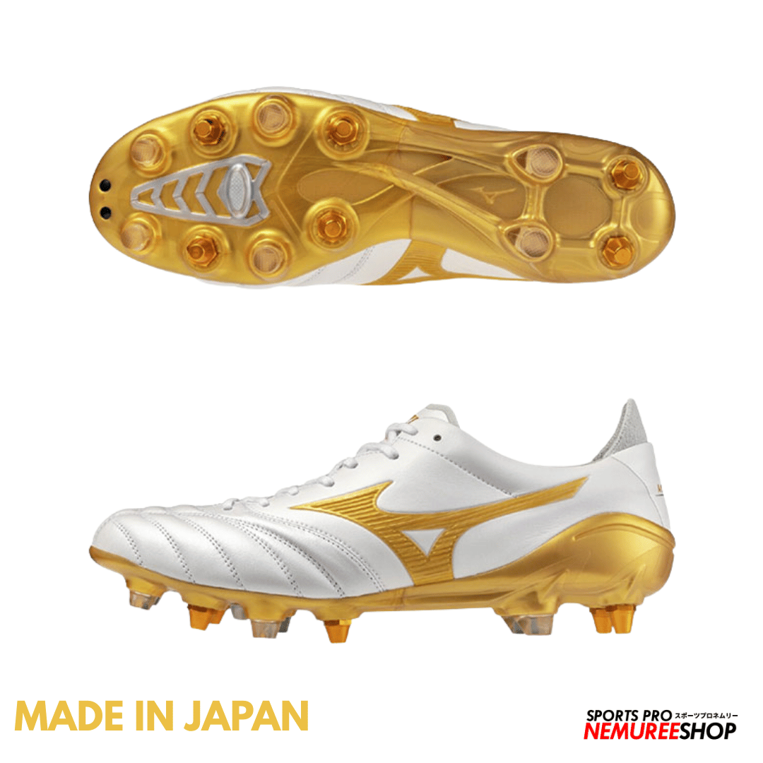 MIZUNO Football Shoes MORELIA NEO 4 JAPAN MIX (WHITE / GOLD