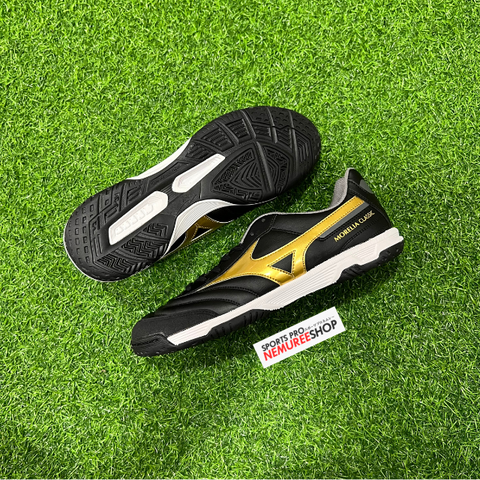 MIZUNO Futsal Shoes MORELIA SALA CLASSIC IN (BLACK/GOLD) - Sports Pro Nemuree Shop - Online Sports Store