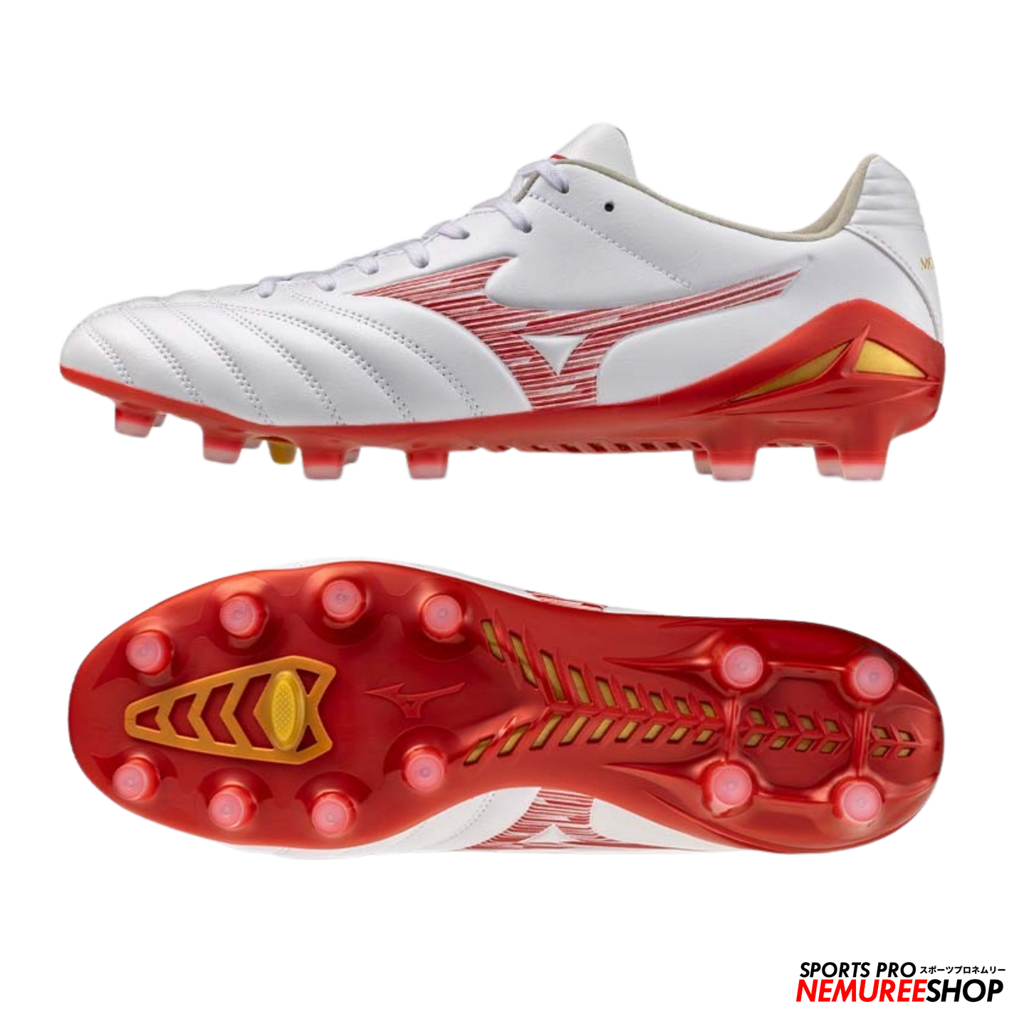 MIZUNO Football Shoes MONARCIDA NEO 3 PRO (WHITE/MORELIA 40TH RED)