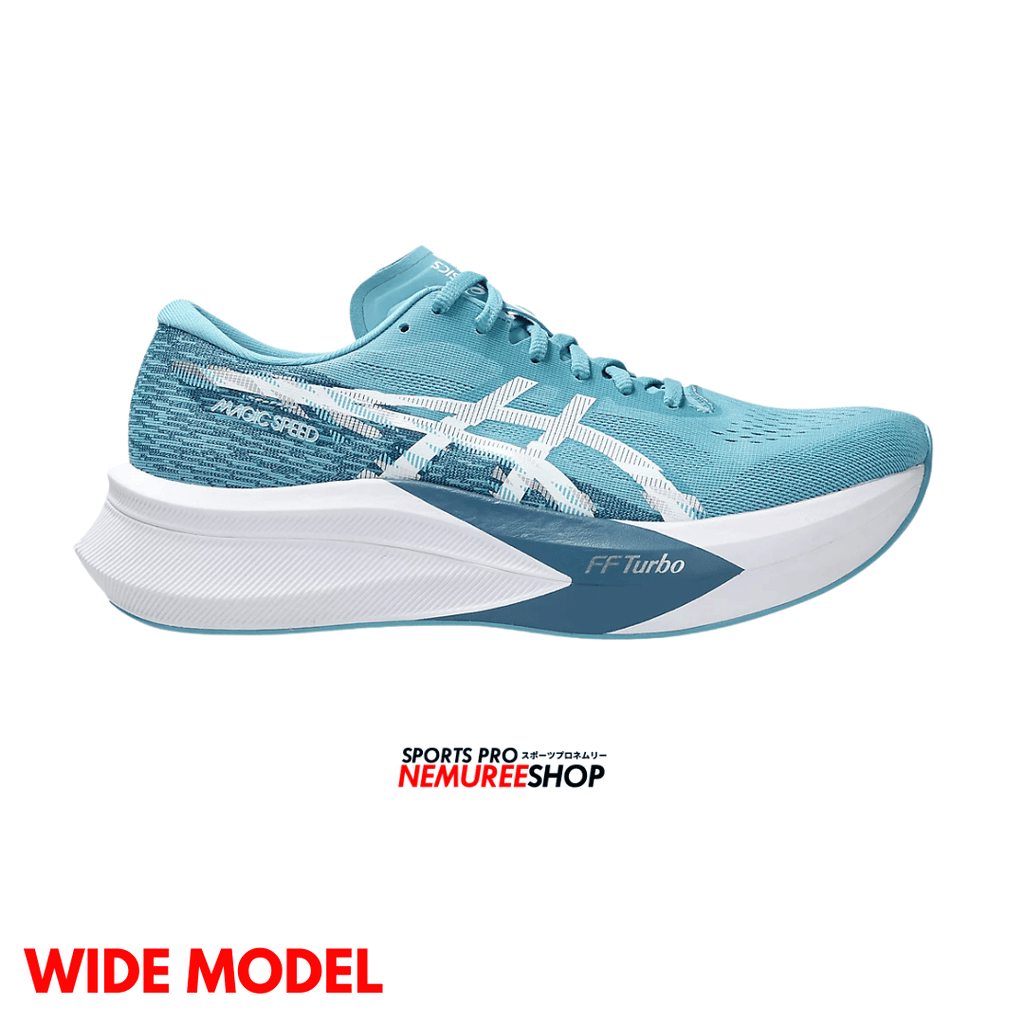 ASICS Running Shoes MAGIC SPEED 4 WIDE (STILLWATER / WHITE)