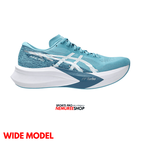 ASICS Running Shoes MAGIC SPEED 4 WIDE (STILLWATER / WHITE)